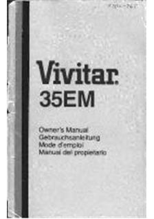 Vivitar 35 EM manual. Camera Instructions.
